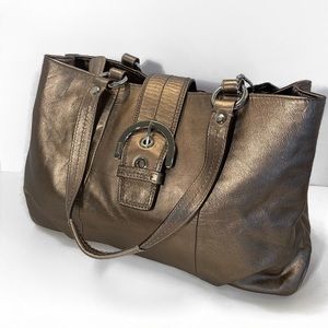 Coach Leather Buckle Purse